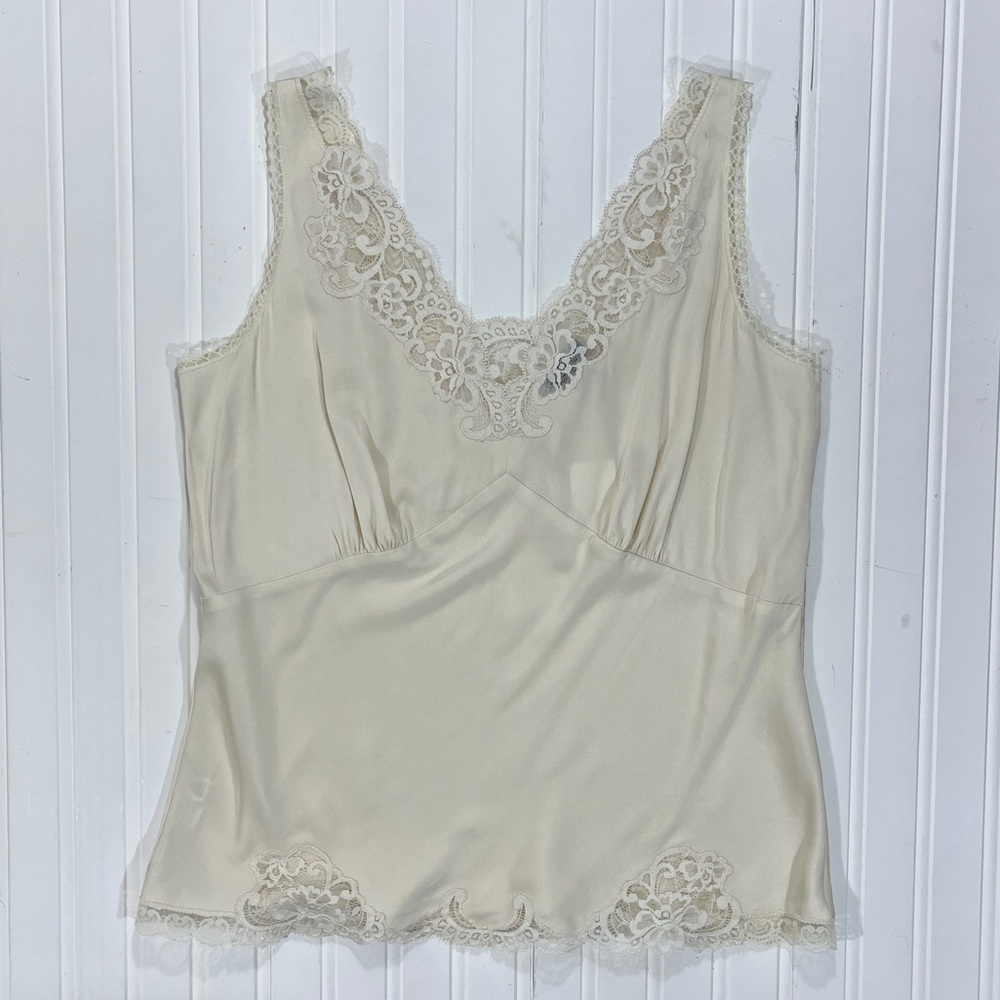NWT Ann Taylor Lace Trim Camisole Size 8